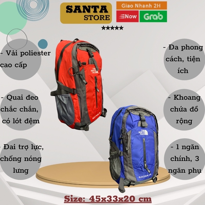 Balo du lịch nam nữ TNF6209 thời trang cao cấp Cặp Ba lô túi đi học, đi làm công sở, du lịch đựng laptop SANTA STORE