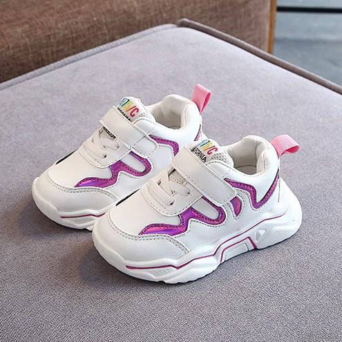 Giày thể thao da PU đế mềm phong cách Hàn Quốc cho bé