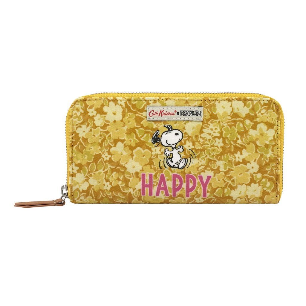 [Mã FAMALLT5 giảm 15% đơn 150k] Cath Kidston - Ví cầm tay Snoopy Continental Placement Zip Wallet - 910170 - Egg Yolk