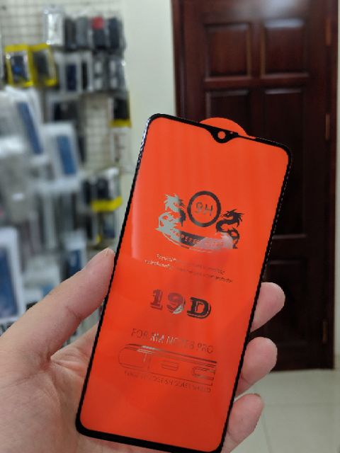 Cường lực 19D Redmi Note 8 Pro / Note 9s  Full màn viền mỏng ôm màn 2.5D