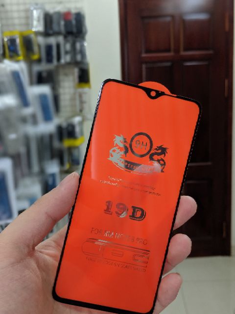 Kính cường lực 19D Cho Xiaomi Redmi Note 8 Pro Full màn viền mỏng ôm màn 2.5D