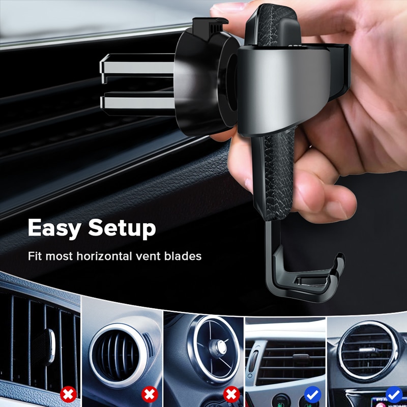 Giá Đỡ Điện Thoại Gắn Khe Điều Hòa Xe Hơi Tiện Dụng