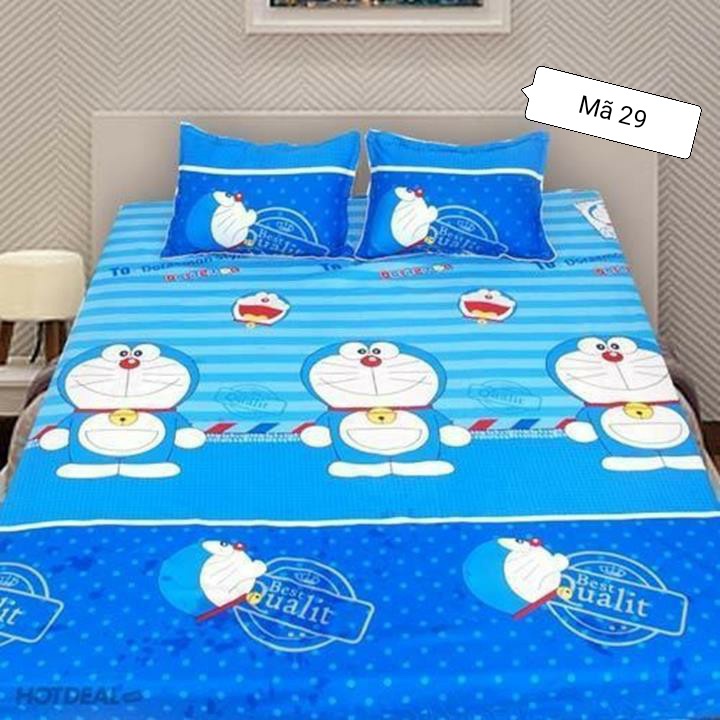 Bộ 4 món ga gối  SIÊU DỄ THƯƠNG  Combo 4 món ga gối trải giường cho bé yêu họa tiết siêu ngộ nghĩnh Mã 02-29