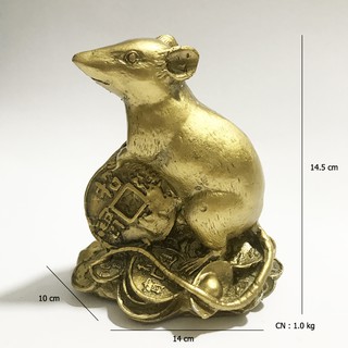 Tượng Đá Chuột Đại Mạ Đồng