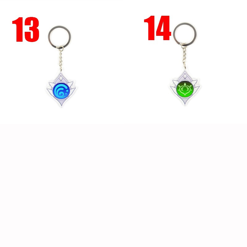 Móc chìa khóa Acrylic 14 phong cách game Genshin 7 tiện dụng