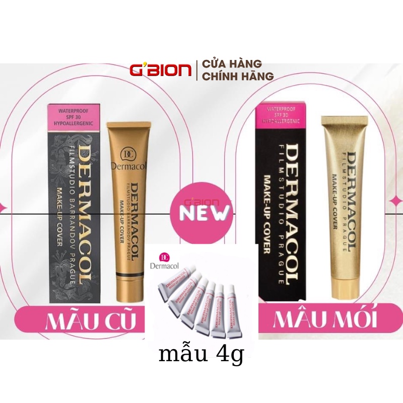 ( Hàng Auth ) Kem che khuyết điểm Dermacol makeup cover - 4G- Tester , npp GBION