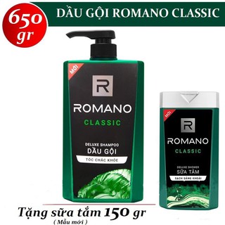 🍀🍀 Dầu Gội Romano Classic 650g