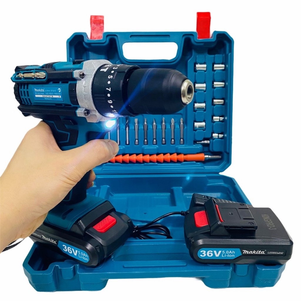 Máy khoan pin 36V Ma.ki.ta 3 chức năng có búa