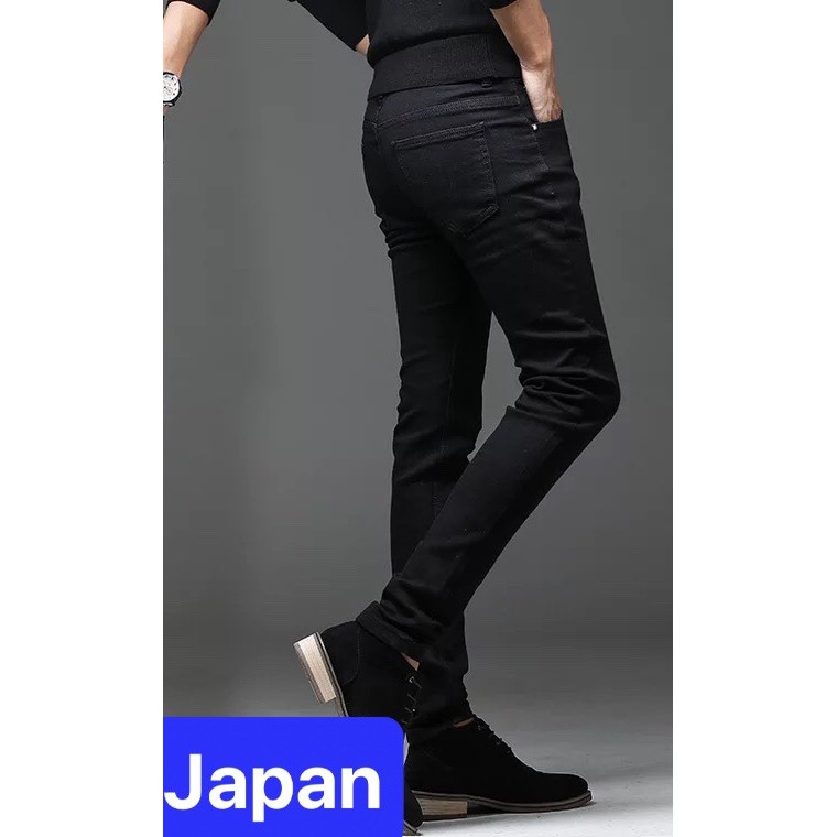 QUẦN JEAN NAM CHẤT BÒ ĐEN TRƠN FUSI NHẬT BẢN MENLY CHẤT LƯỢNG CAO, CO GIÃN NHẸ JP-20- JAPAN FASHIONQuần Jean