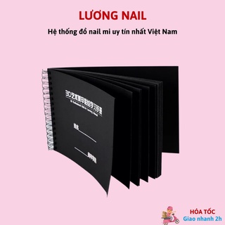 Sổ tập vẽ cọ bản 3D trang trí nail 20 trang( mầu đen)