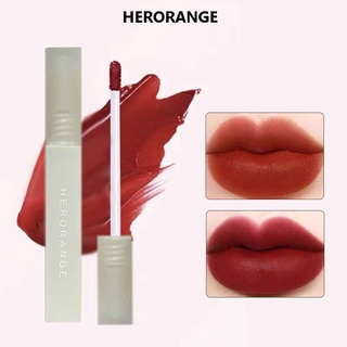 Son môi herorange matte lipstick velvet mud lip white
