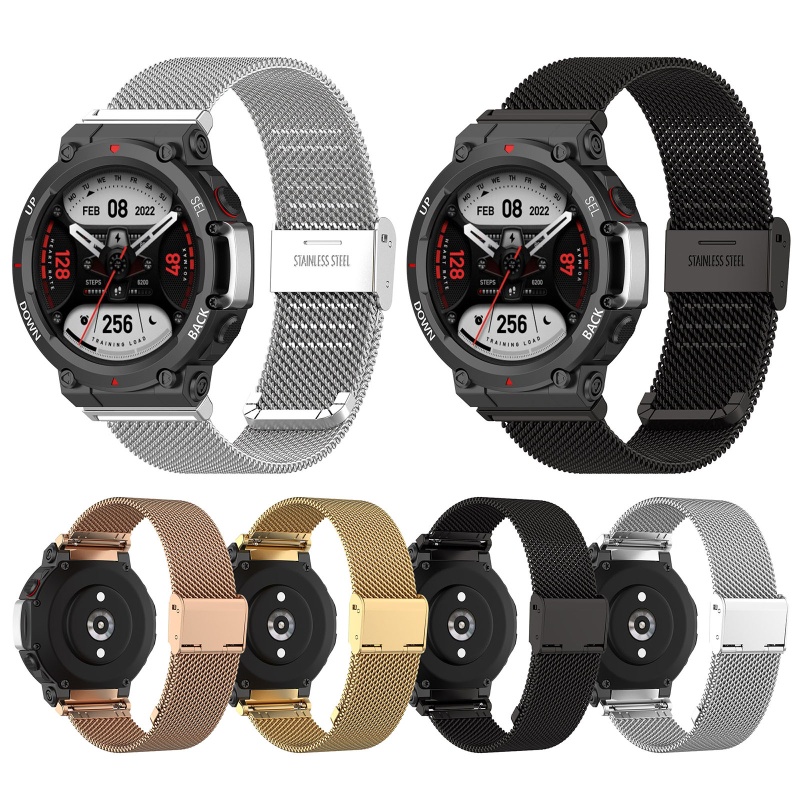 Dây Đeo Không Gỉ Kiểu Dáng Thời Trang Dành Cho Đồng Hồ Thông Minh AmazfitT Rex 2