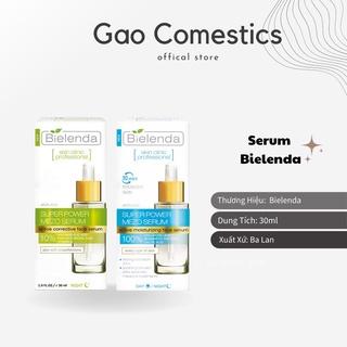 [HÀNG AUTH] Serum Bielenda Moisturizing cấp nước, dưỡng ẩm/ Correcting căng bóng, mờ thâm_Giúp da mềm mượt căng bóng