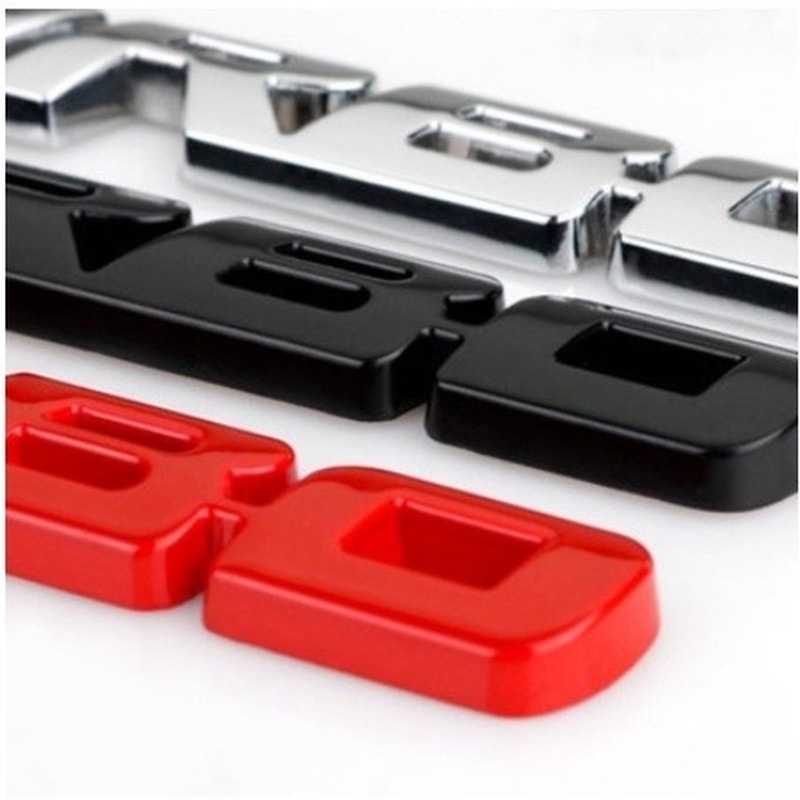 Chữ TURBO 3D Kim Loại - Trang Trí Xe Ô Tô Loại Đẹp