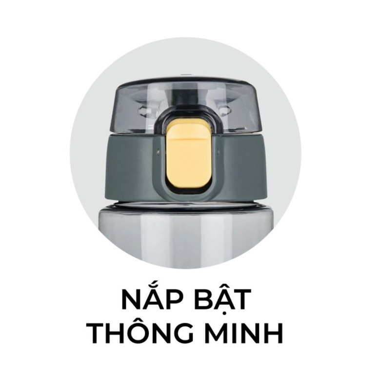 Bình nước detox, bình nước thể thao chịu nhiệt HOKORI cao cấp 700ml 0082