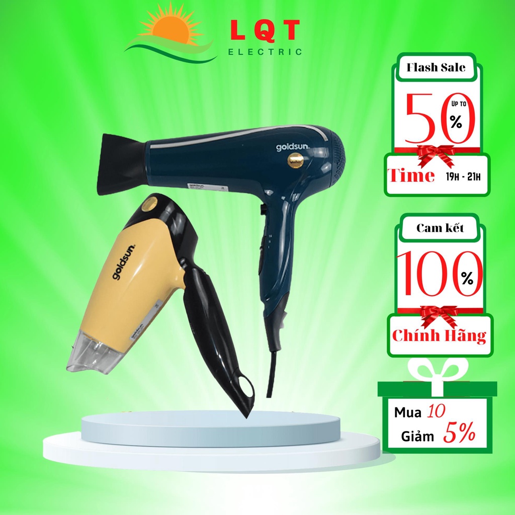 Máy sấy tóc Goldsun GHD2000 công suất 1200W 3 chế độ sấy