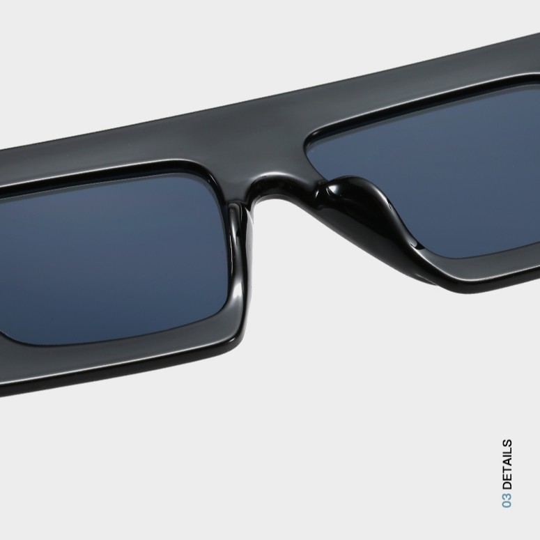 Kính mát gọng vuông phong cách cổ điển cho nam và nữ