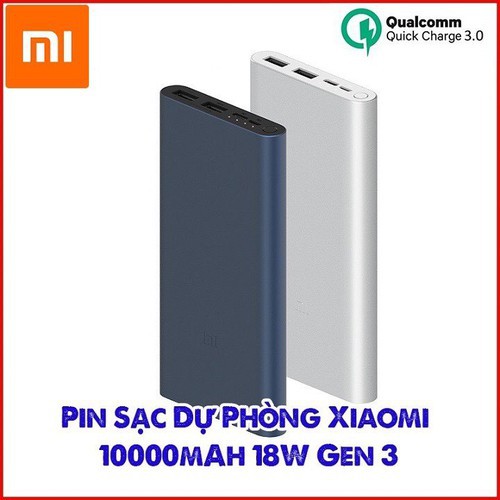 Pin Sạc Dự Phòng Xiaomi Redmi Power Bank 10000 mAh 18W - Chính hãng- BH 6 tháng
