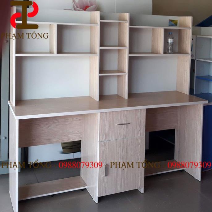 Bàn học đôi vân gỗ  Miễn phí giao hàng