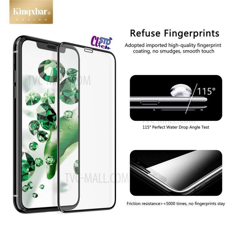MIẾNG DÁN CƯỜNG LỰC IPHONE XS MAX 12D TEMPERED GLASS HÀNG CHUẨN