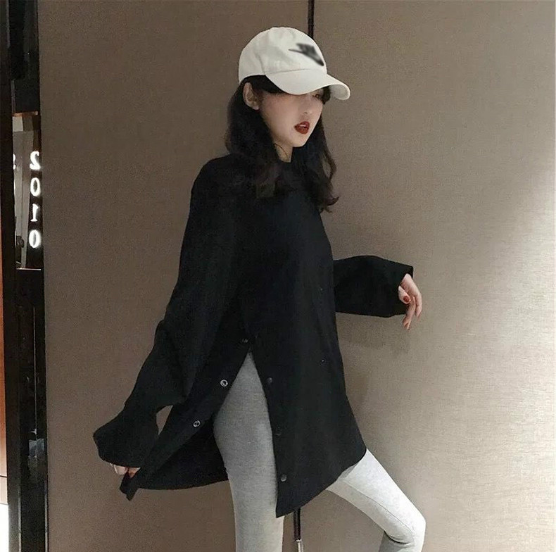 Áo Thun Tay Dài Cổ Tròn Dáng Rộng Thời Trang Mùa Thu Cho Nữ