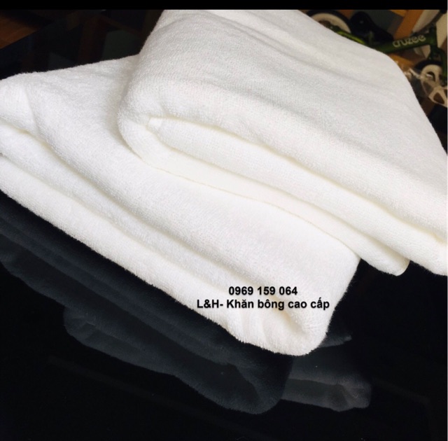 Combo 40 khăn tắm trắng khách sạn 70x140, 320g