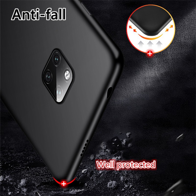 Ốp điện thoại TPU dạng nhám màu đen cho Redmi Note 9S Note 9 8 8Pro 9Pro Redmi 9 9T 9A 8 8A K30 Xiaomi Mi 11 10 Pro Mi Note10 8 A2 Lite Xiaomi POCO X3 NFC POCO M3