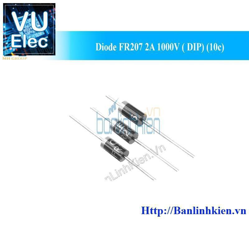 [Đi ốt] Diode FR207 2A 1000V ( DIP) (10c)