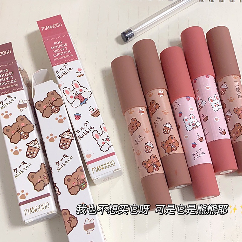 Son lì Mangogo, son lì không trôi nội địa trung màu đỏ cam hồng G25 - Sammi beauty