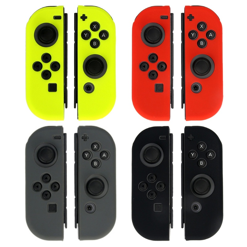 Set 2 Vỏ Bọc Silicon Chống Trượt Cho Tay Cầm Điều Khiển Chơi Game Swit