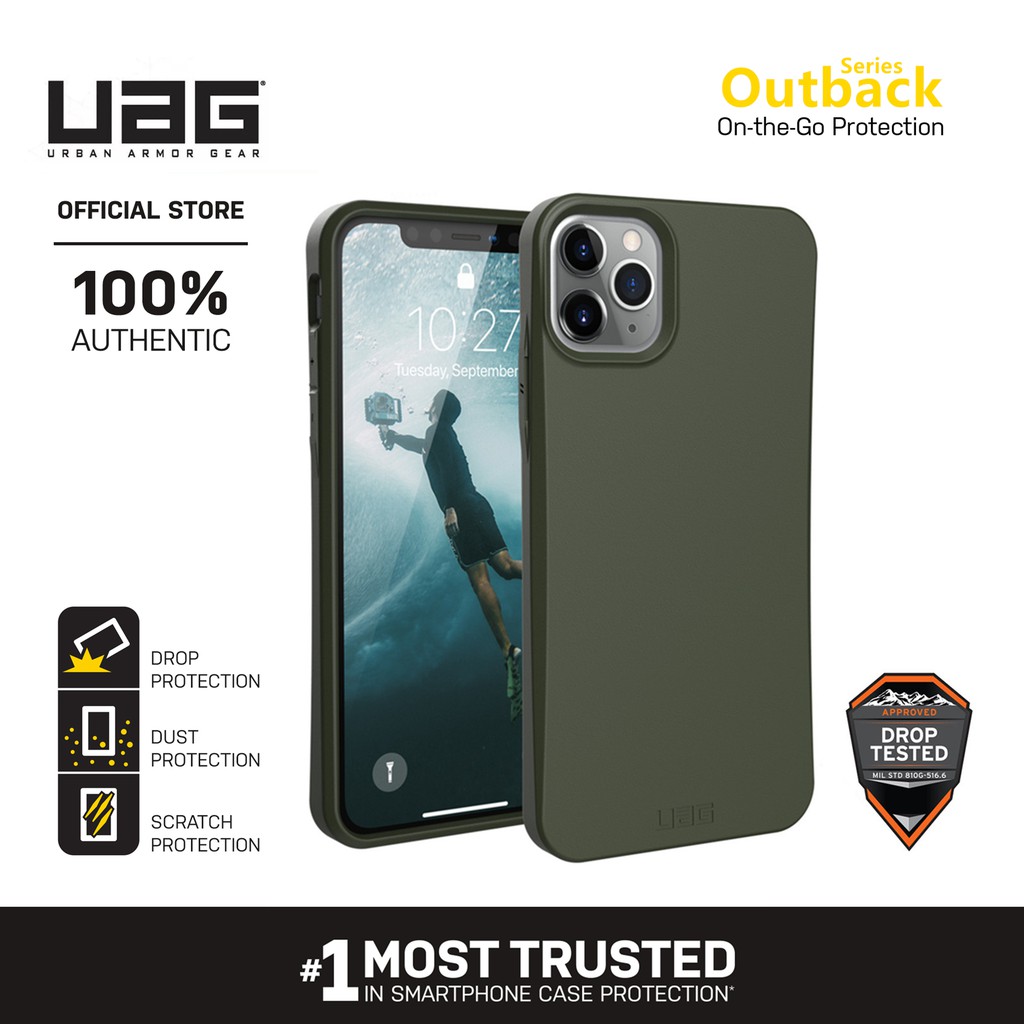 UAG Ốp lưng iphone 11 Pro Max / Ốp lưng iphone 11 Pro / Ốp lưng iphone 11 Cover Outback Eco-Friendly Slim Protective 100% Biodegradable & Compostable Ốp lưng iphone Casing