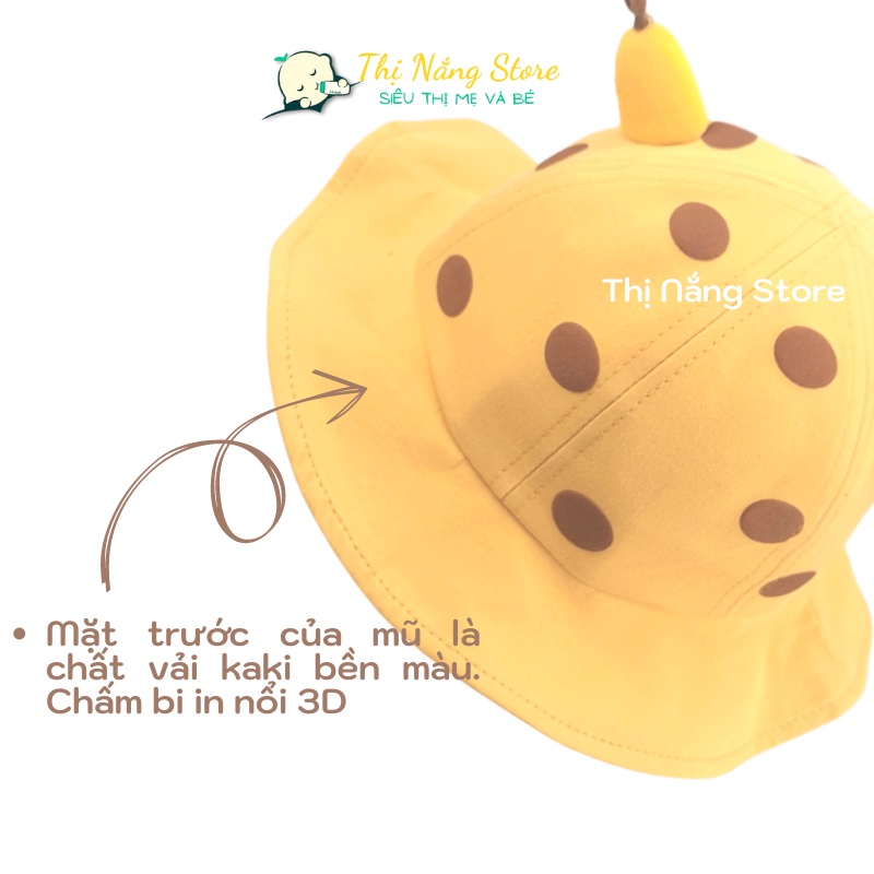 Mũ vành cho bé hình Hươu cao cổ 3D siêu hót 1-3 tuổi, Nón tai bèo hình Hươu 3D cho bé Thị Nắng Store