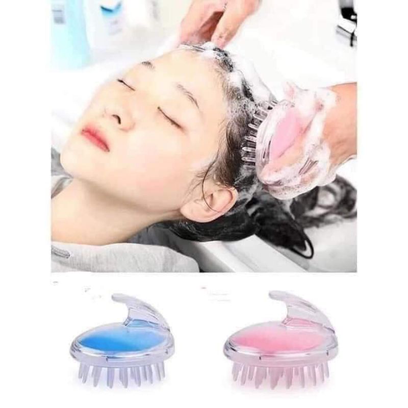 1 CẶP LƯỢC GỘI ĐẦU, MASSAGE ĐẦU SILICON SIÊU MỀM