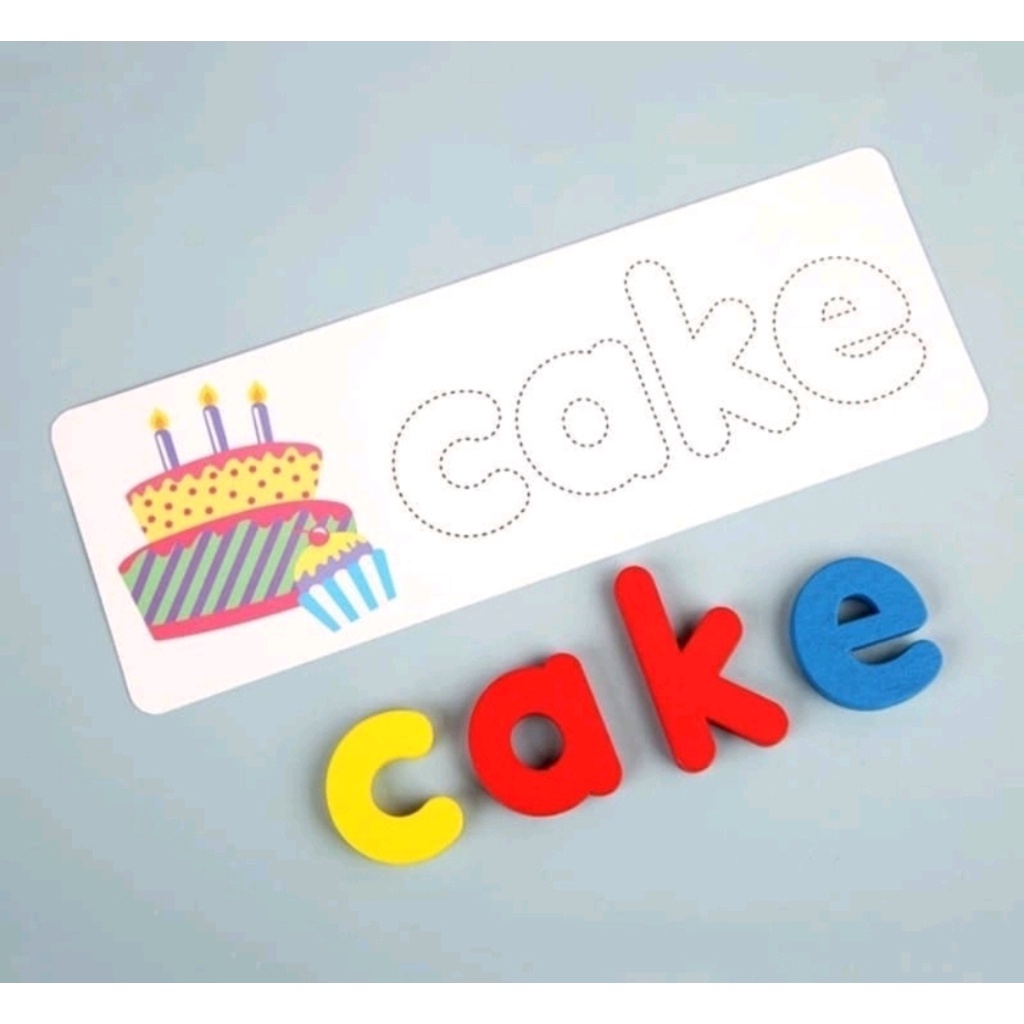 Bộ Trò Chơi Đánh Vần  Spelling Game Xếp Chữ Theo Hình Bằng Tiếng Anh Cho Bé