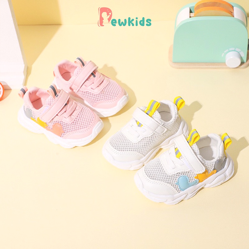 Giày thể thao cho bé DEWKIDS thiết kế quai gắn hình chú vịt nhiều màu sắc đáng yêu - TD15