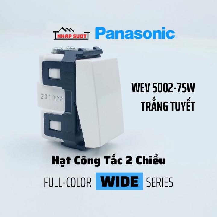 Hạt Công Tắc 2 Chiều PANASONIC Màu Trắng Tuyết Wide Series WEV5002-7SW