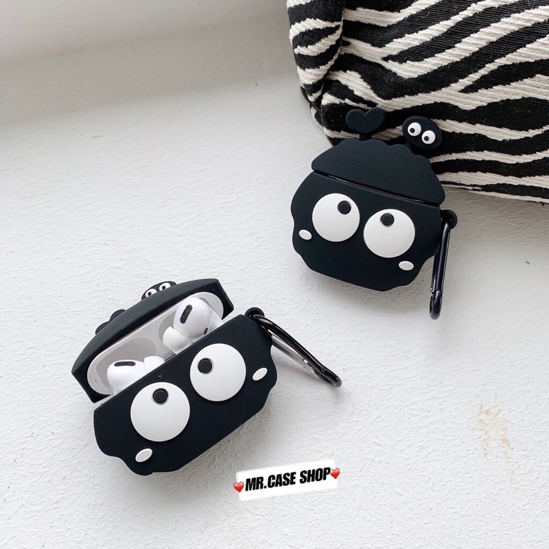 Case Airpods 1/2/3/Pro Vỏ Tai Nghe Hình Bóng Đen Tim - Mr.Case AirPods