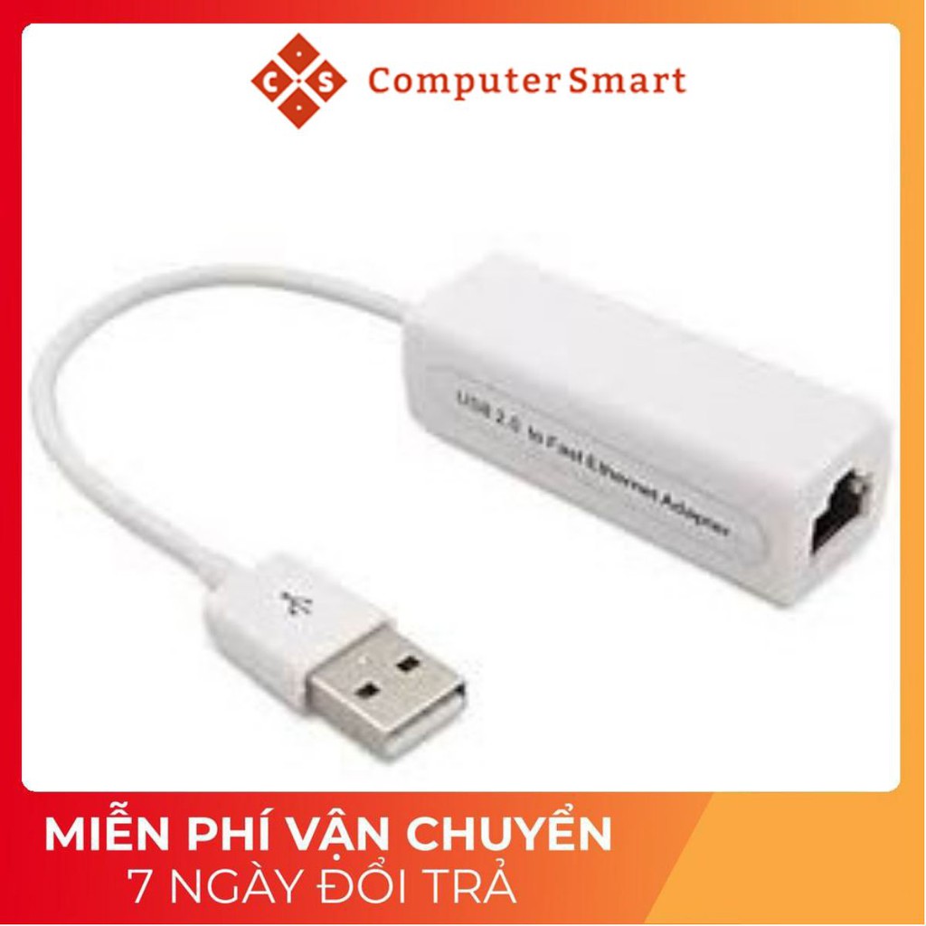 Cáp Chuyển Đổi, Dây Cáp Chuyển Usb Ra Lan, biến cổng usb thành cổng mạng lan, Tín hiệu tốc độ cao, ổn định