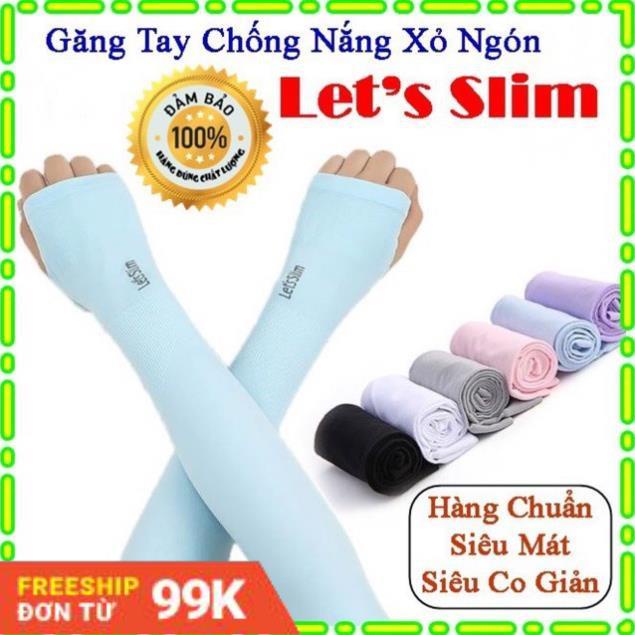 [Giảm 50%]  [Giá Sỉ] Găng tay chống nắng xỏ ngón Let's Slim