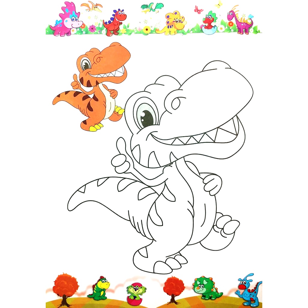 Sách Tô Màu - Vương Quốc Khủng Long - Tập 2