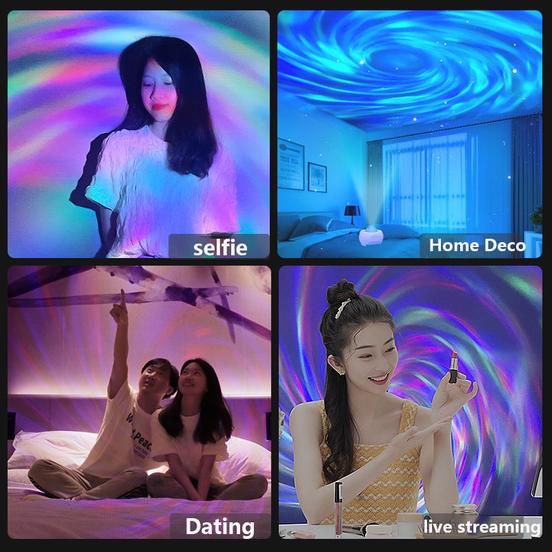 Loa Bluetooth Laser Hình Galaxy 3 Trong 1