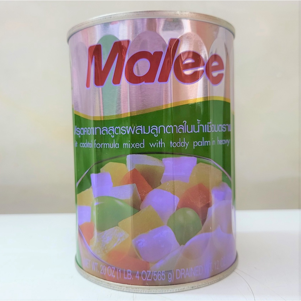 [Hộp 565g] TRÁI CÂY NHIỆT ĐỚI HỖN HỢP NGÂM SI RÔ [Thailand] MALEE Fruit Cocktail Formula Mixed (halal)