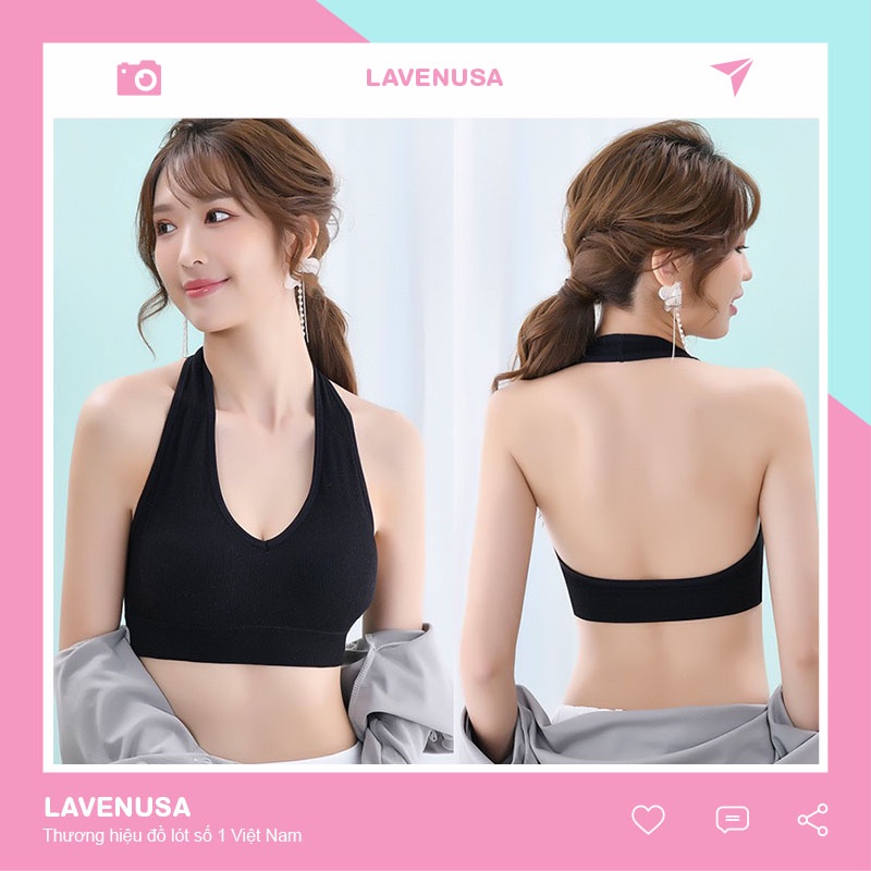 Áo bra yếm croptop nữ gân tăm thoải mái thoáng mát thấm hút tốt LAVENUSA AL69