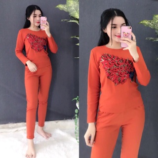 Sét bộ thêu hình con công