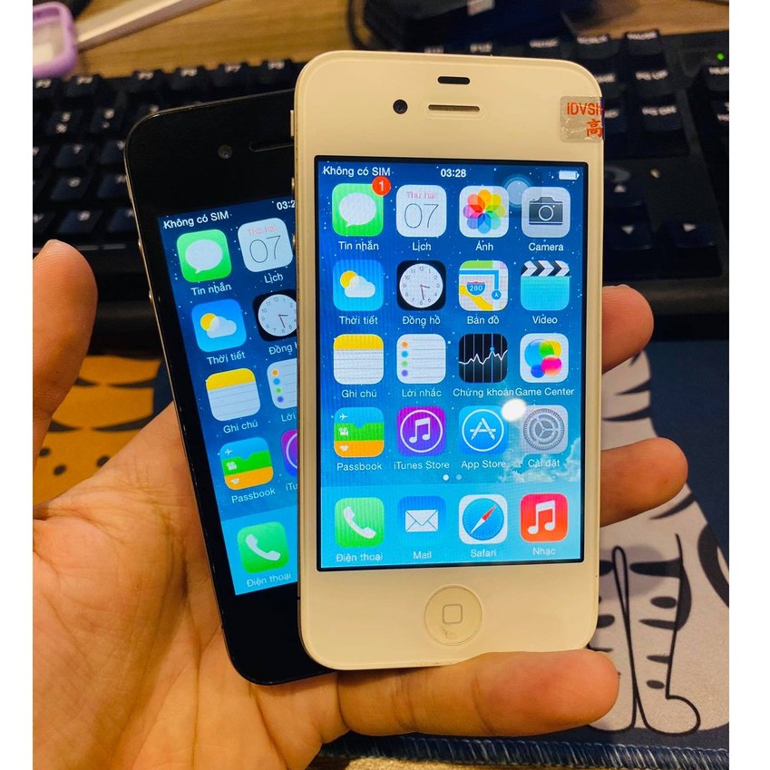 Điện thoại iphone giá rẻ - IPhone 4 16/32/8Gb Chính hãng Quốc tế - tặng kèm cáp sạc zin bảo hành toàn quốc