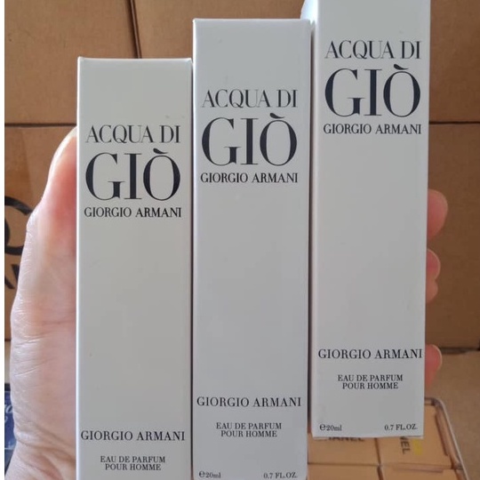 Nước hoa mini Gio trắng nam 20ml dạng chai xịt- Mùi AcQua Di Gio Trắng