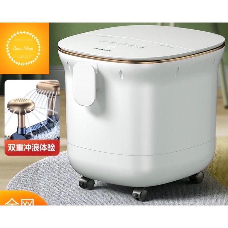 Máy mat xa, ngâm chân chân 6 đầu mat xa - vòi sen kép - khử khuẩn - tự động điều chỉnh độ nóng