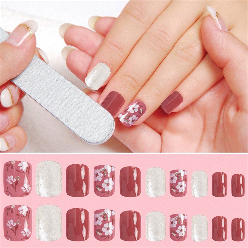 Set 24 dán móng tay giả Fast Nail (tặng kèm chai keo dán)