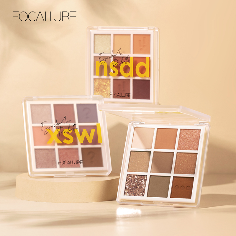 [Hàng mới về] Bảng Phấn Mắt Focallure 9 Màu Lâu Trôi Chống Thấm Nước | BigBuy360 - bigbuy360.vn