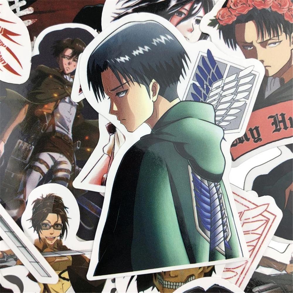 Miếng Dán Anime Attack on Titan DIY Trang Trí Xe Hơi